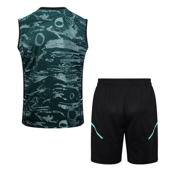 23-24 Real Madrid Green Training Vest Suit - Image 7
