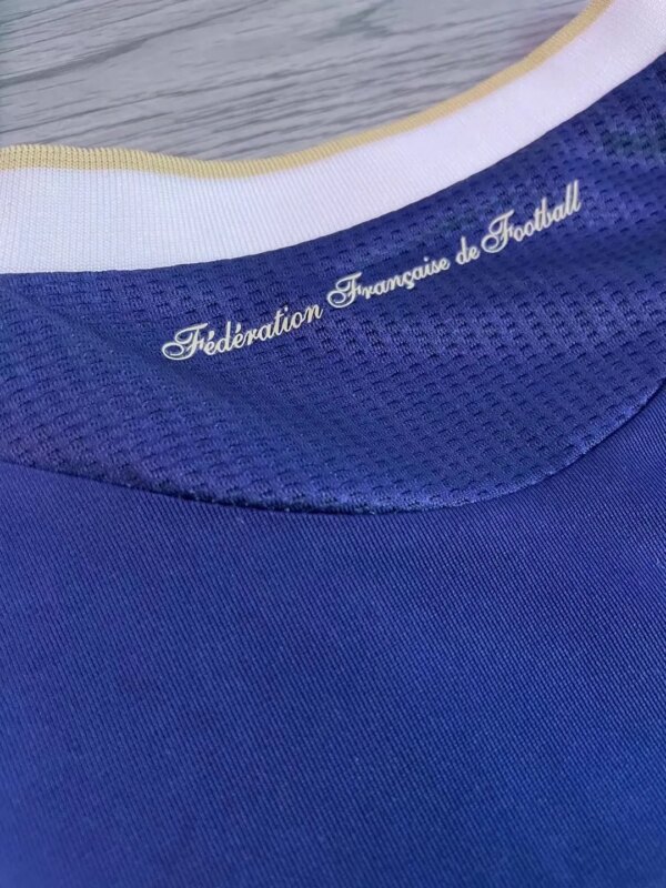 2010 France Home Retro Jersey - Image 3