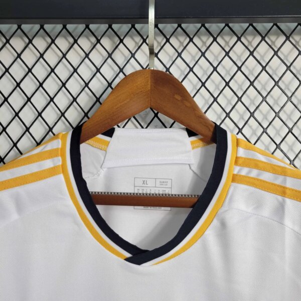 23-24 Real Madrid Home Fans Long Sleeve Jersey - Image 2