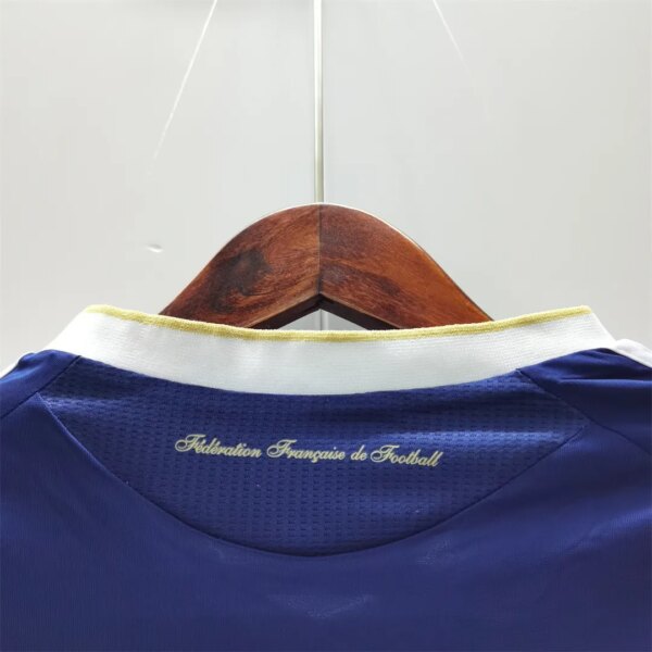 2010 France Home Retro Jersey  With 21#ANELKA - Image 7
