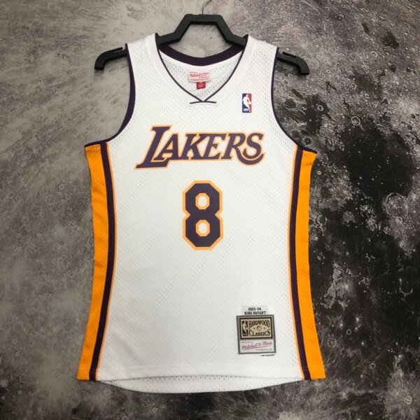 M&N 03-04 Lakers  SW White  8# Bryant