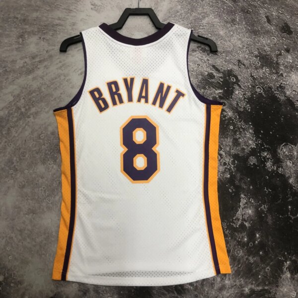 M&N 03-04 Lakers  SW White  8# Bryant - Image 3