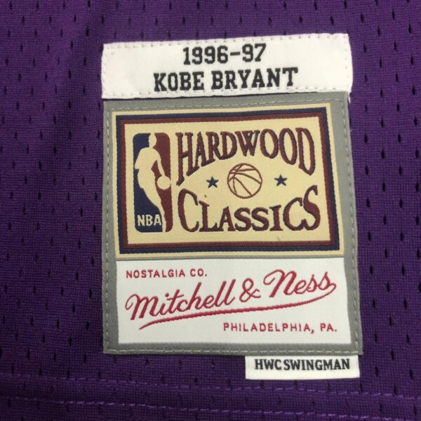 M&N 96-97 Lakers  SW Purple  8# Bryant - Image 3