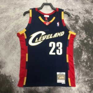 M&N 08-09 Cleveland Cavaliers SW Blue 23# JAMES