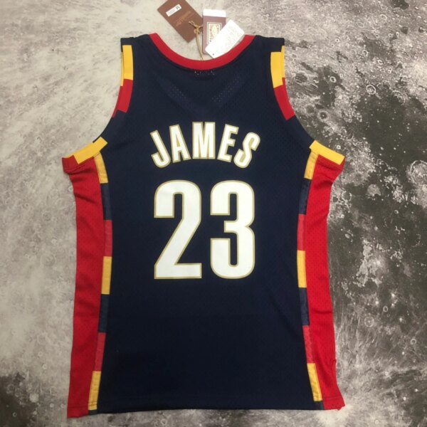 M&N 08-09 Cleveland Cavaliers  SW Blue 23# JAMES - Image 2