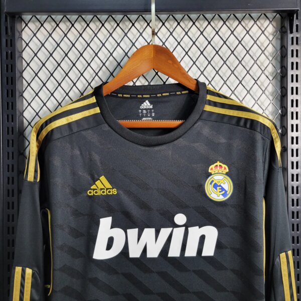 11-12  Real Madrid Away Retro Long Sleeve Jersey - Image 3