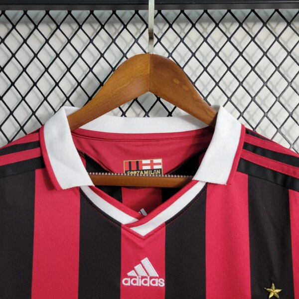 09-10 AC Milan Home Retro Long Sleeve Jersey - Image 2