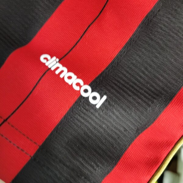 13-14 AC Milan Home Retro Long Sleeve Fans Jersey - Image 2