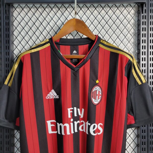 13-14 AC Milan Home Retro Fans Jersey - Image 3