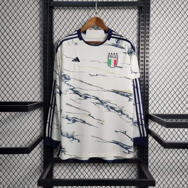 2023 Italy Away Long Sleeve Fans Jersey