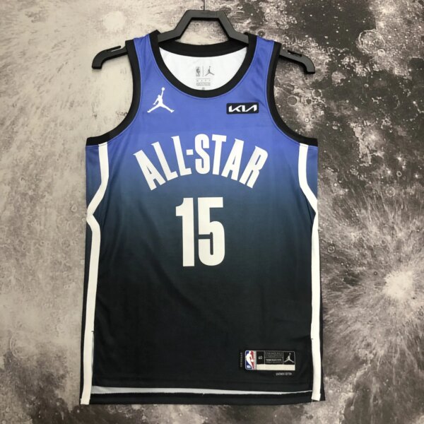 2023 NBA All Star Blue 15#JOKIC  Hot Pressed Jersey - Image 2