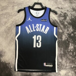 2023 NBA All Star Blue 13#GEORGE Hot Pressed Jersey