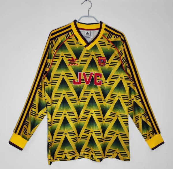 91-93  Arsenal Away Long Sleeve Retro Jersey