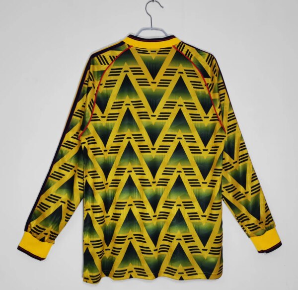 91-93  Arsenal Away Long Sleeve Retro Jersey - Image 2