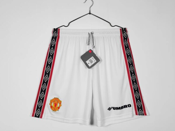 98-99  Manchester United Home Retro Shorts