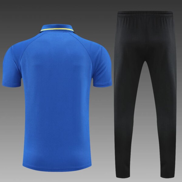 Manchester United POLO Blue Short Sleeve Suit - Image 7