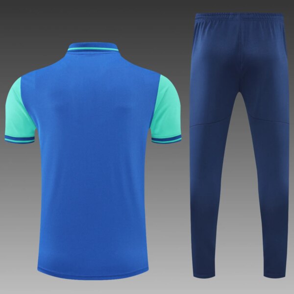 Marseille POLO kit blue-green Short Sleeve Suit - Image 7
