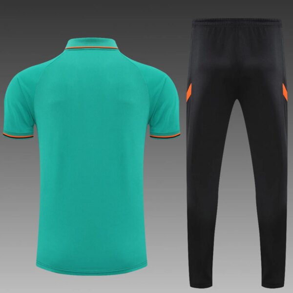 Chelsea POLO kit black orange green Short Sleeve Suit - Image 4