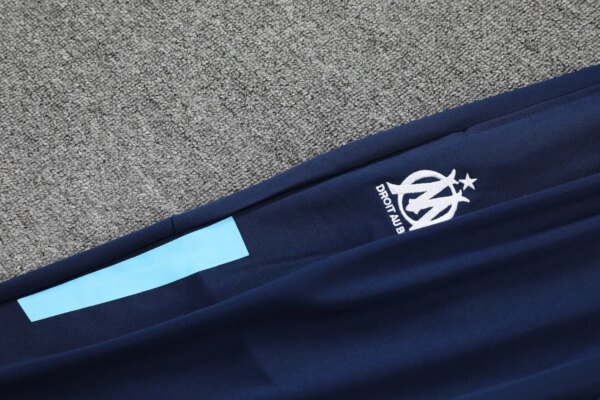 Marseille POLO kit blue and white Short Sleeve Suit - Image 2