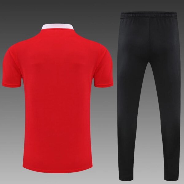 Bayern Munich POLO kit red Short Sleeve Suit - Image 5