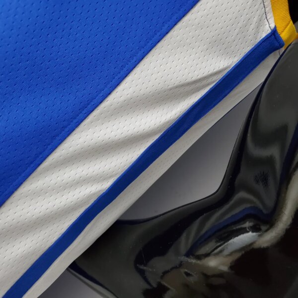 Retro 75th Anniversary Golden State Warriors CURRY#30 Mexico Blue NBA Jersey - Image 4