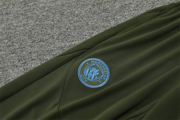 24-25 Manchester City Army Green Training Suit - Image 9