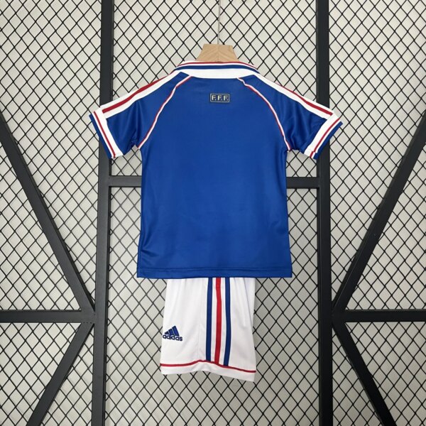 Retro 1998 France Home Kids Kit - Image 5