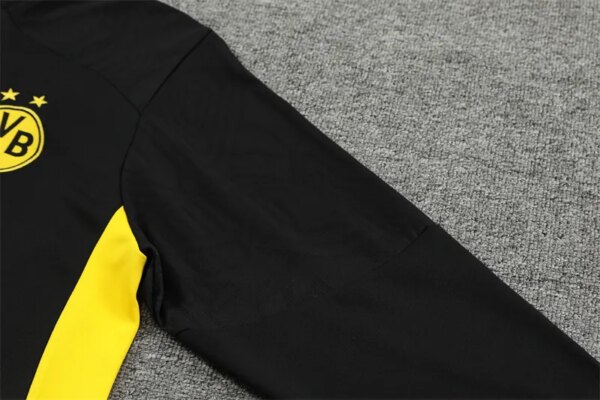 24-25 Borussia Dortmund Black Training Suit - Image 4