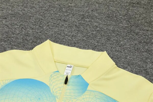 24-25 Manchester City Yellow Training Suit - Image 2