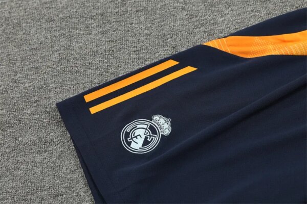 24-25 Real Madrid White Short Sleeve Training Suit - Image 5