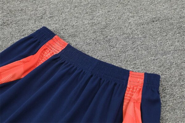 24-25 Manchester United Blue Short Sleeve Training Suit - Image 5