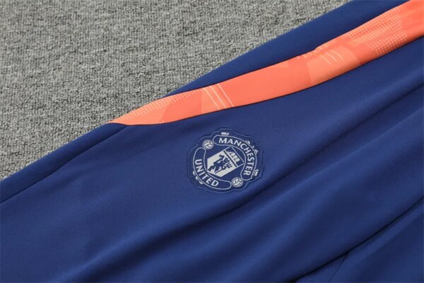 24-25 Manchester United Blue Training Suit - Image 7