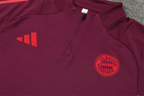 24-25 Bayern Munich Red Training Suit - Image 3