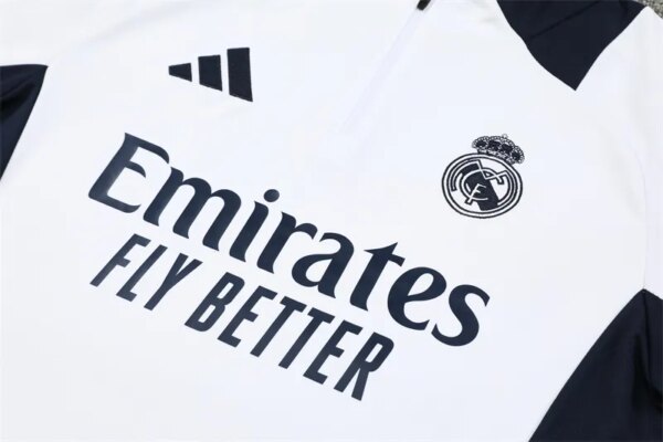 24-25 Real Madrid White Training Suit - Image 2