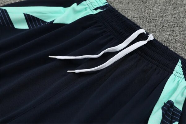 24-25 Real Madrid Blue Short Sleeve Training Suit - Image 9