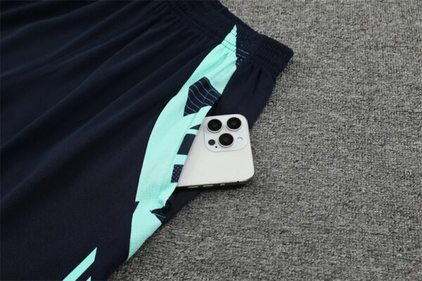 24-25 Real Madrid Blue Short Sleeve Training Suit - Image 10