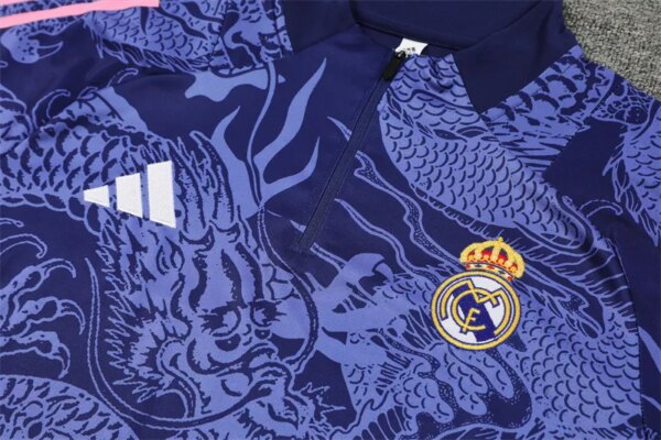 24-25 Real Madrid Spcial Blue Training Suit - Image 3