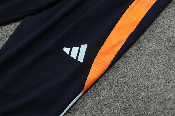 24-25 Real Madrid Light Blue and Orange Training Suit - Image 8