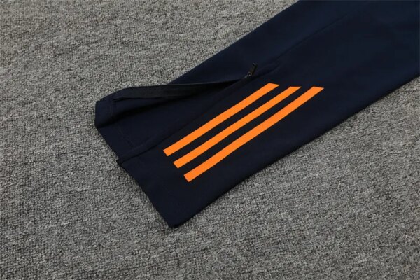 24-25 Real Madrid Light Blue and Orange Training Suit - Image 10