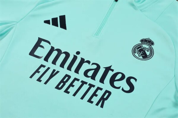 24-25 Real Madrid Light Blue Training Suit - Image 2