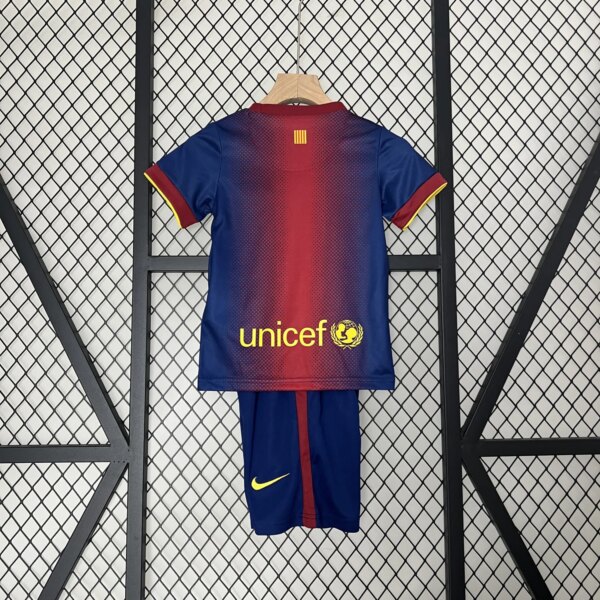 Retro 12-13 Barcelona Home Kids Kit - Image 3