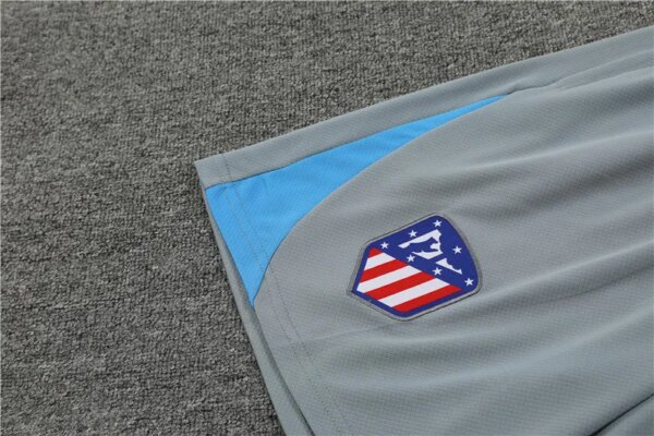 24-25 Atletico Madrid Gray Short Sleeve Training Suit - Image 3