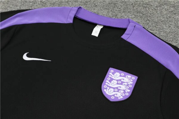 2024 England Black Short Sleeve Training Suit - Image 3