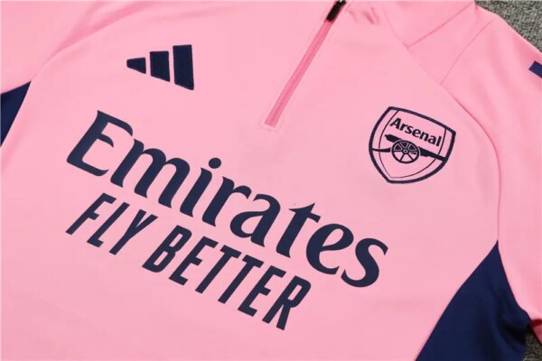 24-25 Arsenal Pink Training Suit - Image 3