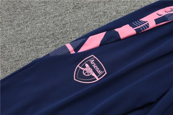 24-25 Arsenal Pink Training Suit - Image 6
