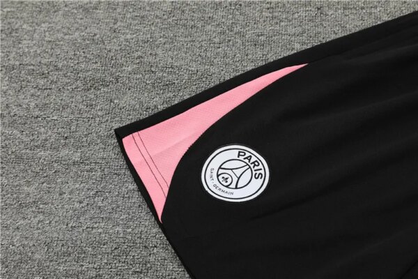 24-25 PSG Black and Pink Short Sleeve Training Suit - Image 5