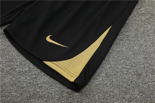 24-25 PSG Black and Gold Short Sleeve Training Suit - Image 7