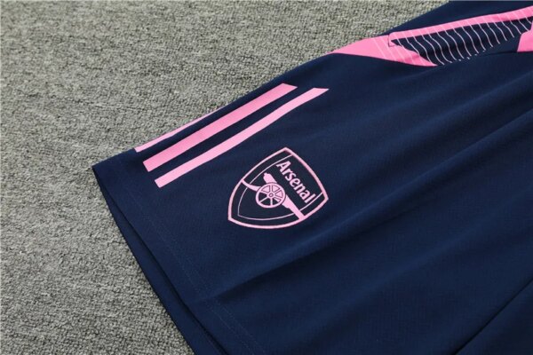 24-25 Arsenal Pink Short Sleeve Training Suit - Image 5