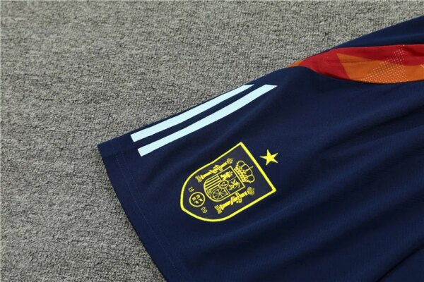 2024 Spain Blue Short Sleeve Training Suit - Image 5