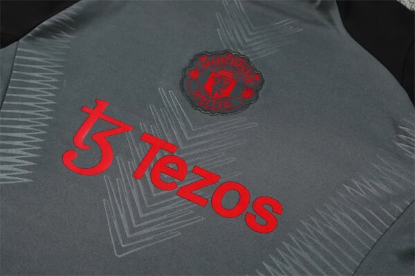 24-25 Manchester United Grey Player Version Training Suit - Image 2